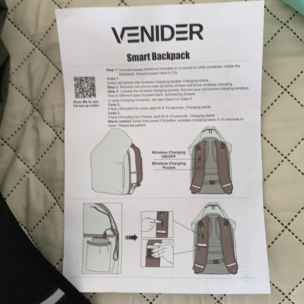 Venider anti-theft backpack. - Picture 5 of 7